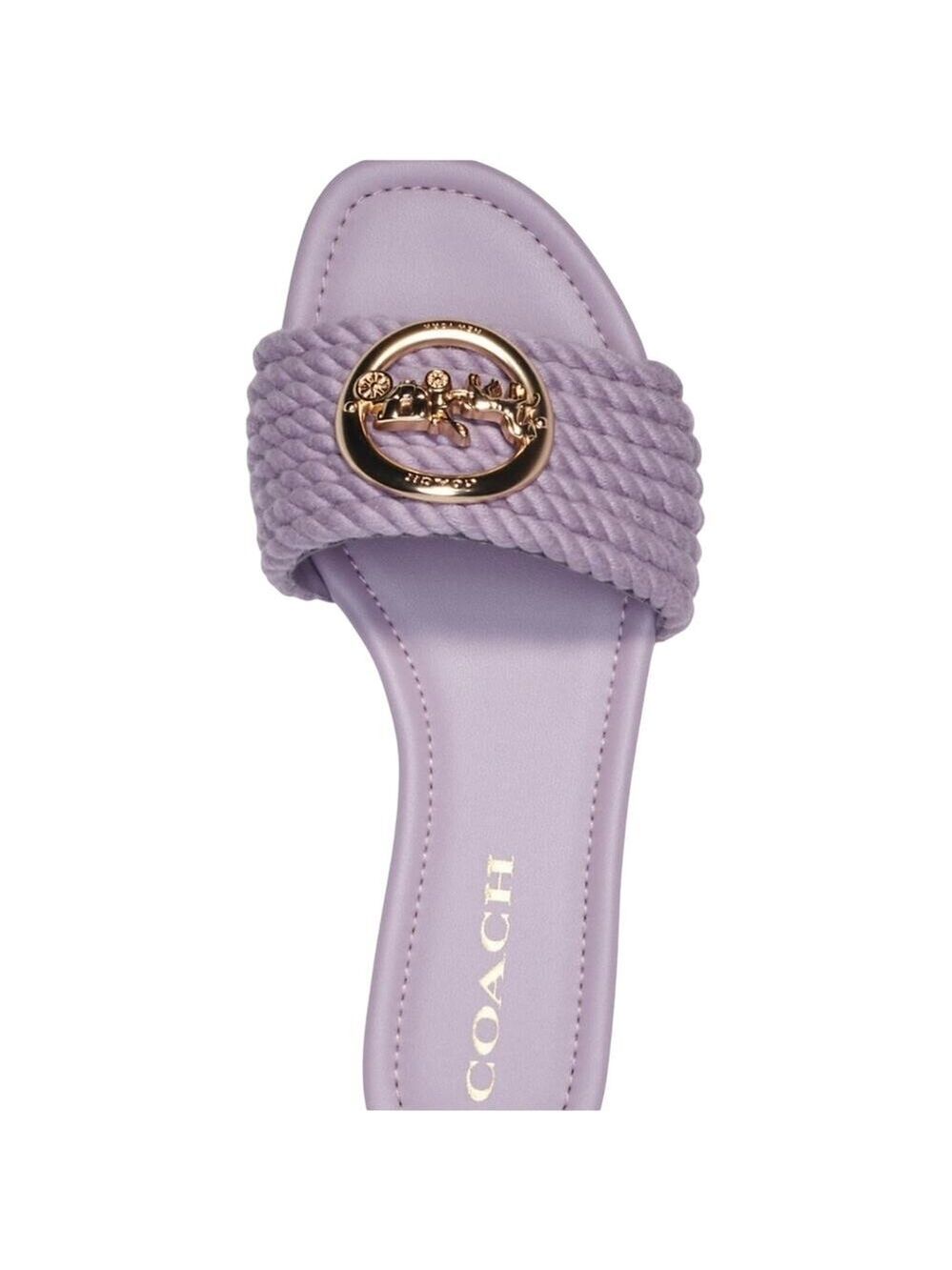 COACH JOLIE SLIP ON SANDALS IN SOFT LILAC SIZE 10 - Picture 1 of 7